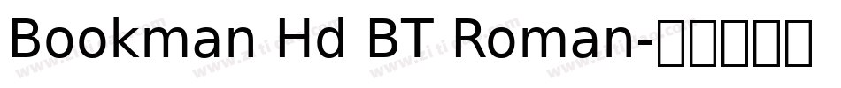 Bookman Hd BT Roman字体转换